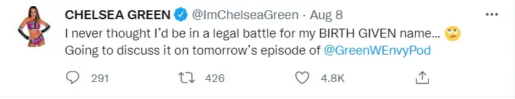 Chelsea green tweet